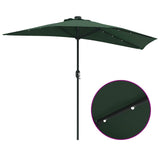 Garden Parasol Green 294 x 150 x 224 cm Polyester and Steel 42003268