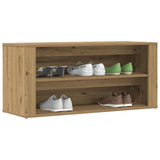 Shoe Bench Artisan Oak 100x35x45 cm Engineered Wood 857090