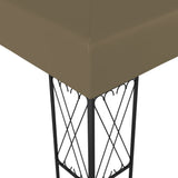 Gazebo 3x3 m Taupe Fabric 312269