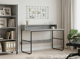 Desk with Storage Grey Sonoma 100 x 50 x 91 cm 8008029