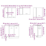 11 Piece Kitchen Cabinet Set Lyon" Artisan Oak Engineered Wood 3328578