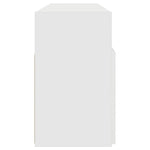 TV Cabinet with LED Lights White 120x30x50 cm 804301