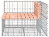 Garden Bench Natural wood tone and silver 834381