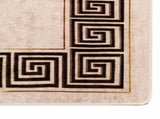 Rug Runner MARSA Black 100 x 450 cm Polyester and PVC 42023343