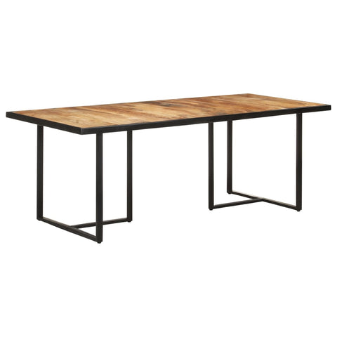 ZNTS Dining Table 200 cm Rough Mango Wood 320697