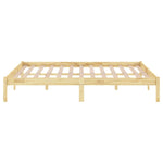 810027 Bed Frame without Mattress Solid Wood 160x200 cm