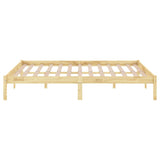 810027 Bed Frame without Mattress Solid Wood 160x200 cm