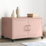 Coffee Table Pink 68x50x43.5 cm Steel 846687