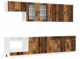 Kitchen Unit KALMAR 8 pcs Old Wood Engineered Wood 3438191