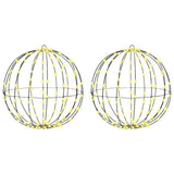 Ball with 320 LEDs 2 pcs Warm white 50 cm Metal 42019111