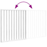 Dog Gate Foldable 2 Panels White 160 cm Poplar Wood 352186