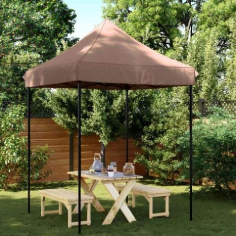 Foldable Party Tent Pop-Up Brown 200x200x306 cm 4004988