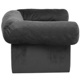 Dog Sofa with Drawer Dark Grey 75x50x38 cm Plush 171079
