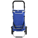 Shopping Trolley Blue 36.5 x 46.5 x 100.5 cm Oxford fabric 42002336