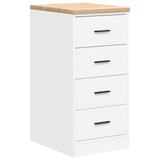 Garage Cabinets 2 pcs White Engineered Wood 3328323