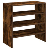 Shoe Racks 2 pcs Stackable Smoked Oak 60x30x30.5 cm 858866
