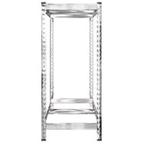 2-Layer Tire Racks 2 pcs Silver 110x40x110 cm Steel 152892