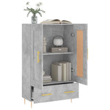 Highboard Concrete Grey 69.5x31x115 cm Engineered Wood 830312