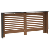 288189 Radiator Cover Black 172x19x81,5 cm MDF