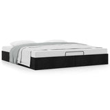 Ottoman Bed Frame without Mattress Black Super King Fabric 3310924