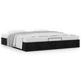Ottoman Bed Frame without Mattress Black Super King Fabric 3310924