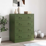 Sideboard Olive Green 67x39x83 cm Steel 841683