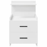 Bedside Cabinet with 2 Drawers White 40x36.5x62 cm 858632