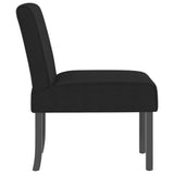 Slipper Chair Black Velvet 352454