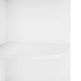 Corner Shelf 5-Tier 41.5 x 41.5 x 178 cm Engineered Wood White 8016326