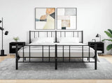 Bedside Cabinets 2 pcs Black 40x30x50 cm Engineered Wood 826783