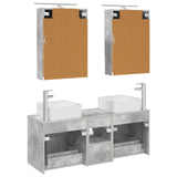 Bathroom Furniture Set 5 pcs Concrete Grey 3406762