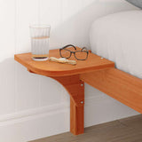 Bed Frame Wax Brown 120 x 200 cm Solid Pine Wood 873192
