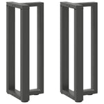 ZNTS Console Table Legs T-Shaped 2 pcs Anthracite 38x25x cm Steel 4013046