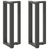 ZNTS Console Table Legs T-Shaped 2 pcs Anthracite 38x25x cm Steel 4013046