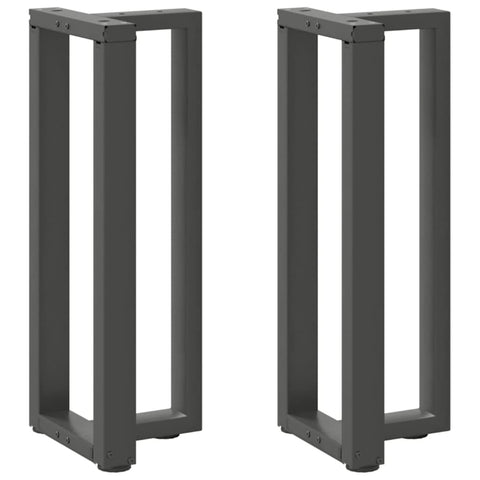 ZNTS Console Table Legs T-Shaped 2 pcs Anthracite 38x25x cm Steel 4013046