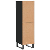 Shoe Cabinet Black 30x35x105 cm Engineered Wood 829701
