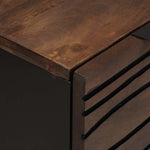 Sideboards 2 pcs Brown 60 x 33.5 x 75 cm Solid mango wood 3310052