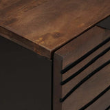 Sideboards 2 pcs Brown 60 x 33.5 x 75 cm Solid mango wood 3310052