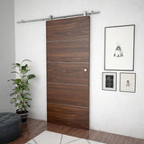 Sliding Door Hardware Kit 183 cm Stainless Steel Silver 142825