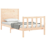 Bed Frame without Mattress Small Single Solid Wood Pine 3193166