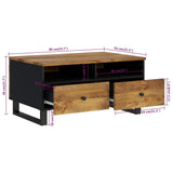 Coffee Table 80x54x40 cm Solid Wood Mango&Engineered Wood 351957
