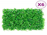 Artificial Fern Leaf Fence 6 pcs Green 40x60 cm 366646
