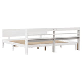 Bed Frame with Headboard without Mattress White 180x200 cm Super King 3306834