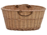 Firewood Basket with Carrying Handles 88x57x34 cm Natural Willow 286984