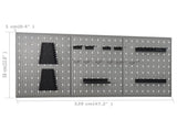 Workbench with Three Wall Panels and One Cabinet 3053438