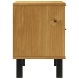 Bedside Cabinet "FLAM" 49x35x50 cm Solid Wood Pine 357813