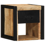 Bedside Cabinet 40x35x40 cm Solid Rough Wood Mango 4015949