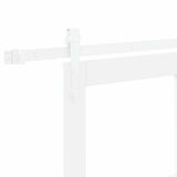 Sliding Door White 61 x 198.5 cm Solid Pine Wood and Glass 3332406