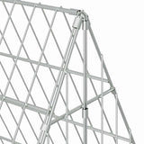 Rabbit Cage Silver 215 x 100 x 85 cm Galvanised Steel 42019229