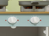 Toy Kitchen, Pretend Role Play Kitchen with Hob, Sound, Light, Coffee Machine, Ice Maker, Microwave T3398P348132